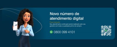 Novo número de atendimento digital Uniprime Pioneira - Uniprime